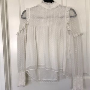 Zara high neck blouse